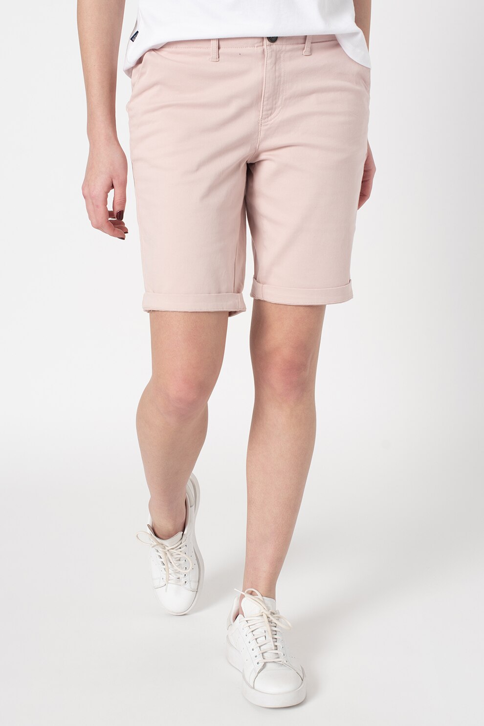 SUPERDRY, Pantaloni chino scurti City, Roz pal