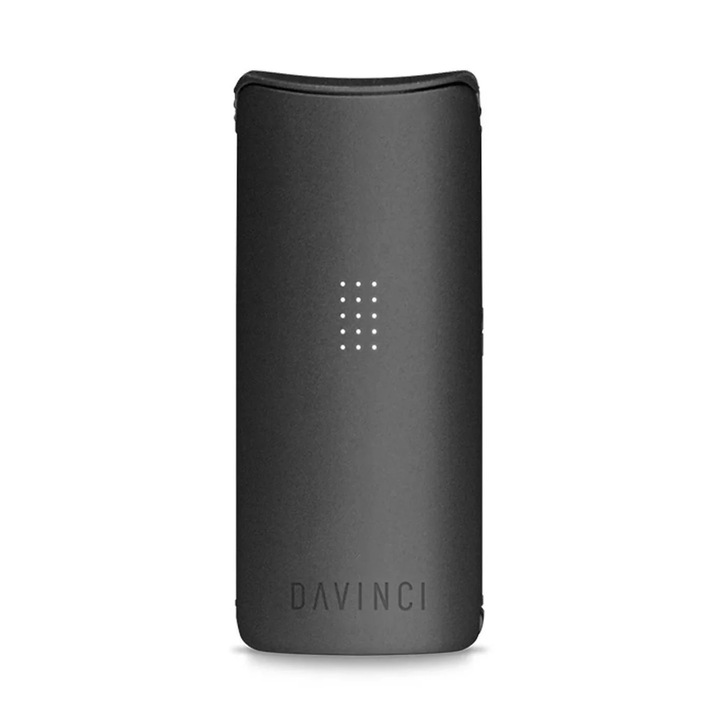 Set Vaporizator materiale uscate DaVinci Miqro, cale de vapori ceramica din zirconiu, 4 cai inteligente pre-setate de temperatura, negru