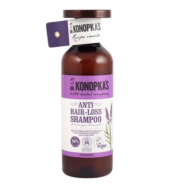 Sampon impotriva caderii parului DR. KONOPKA'S LITTLE HERBAL COMPANY, 500 ml