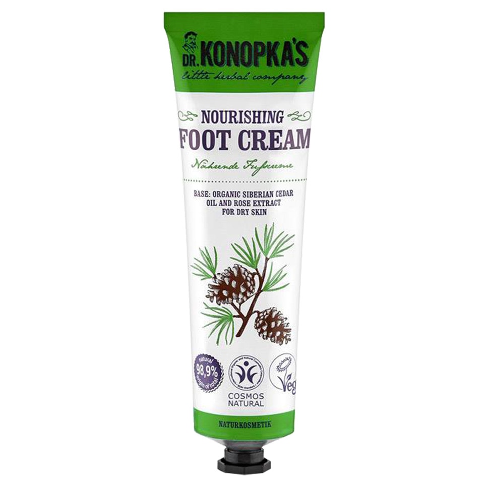 Crema pentru picioare DR. KONOPKA'S LITTLE HERBAL COMPANY cu efect nutritiv, 75 ml