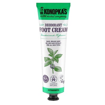 Crema pentru picioare DR. KONOPKA'S LITTLE HERBAL COMPANY cu efect dezodorizant, 75 ml Crema pentru picioare DR. KONOPKA'S LITTLE HERBAL COMPANY cu efect dezodorizant, 75 ml