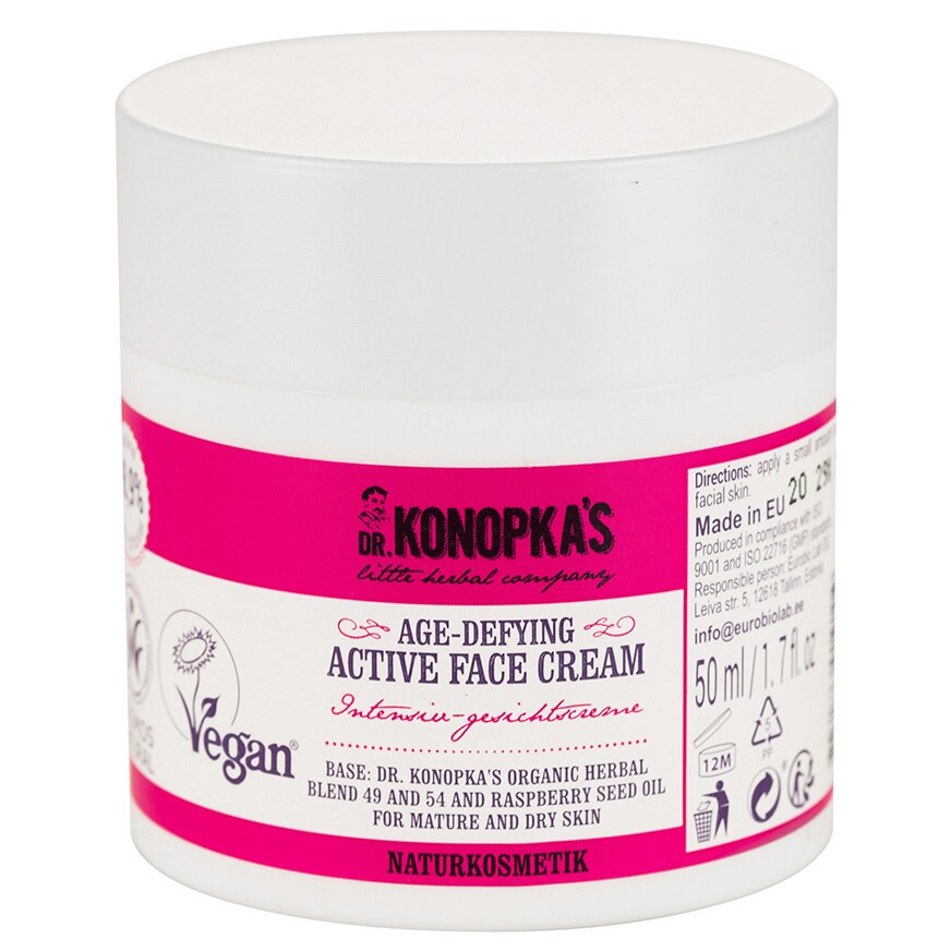 Crema de fata antirid DR. KONOPKA'S LITTLE HERBAL COMPANY pentru ten uscat si matur, 50 ml