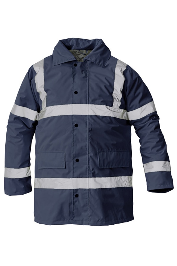 Jacheta Sefton cu benzi reflectorizante, Albastru marin