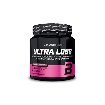Ultra Loss Shake BioTech USA, Proteine+L-carnitina, Ciocolata neagra, 450g Ultra Loss Shake BioTech USA, Proteine+L-carnitina, Ciocolata neagra, 450g