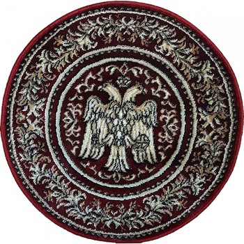 Covor Modern, Model Bisericesc, Lotos 15032, Rosu, Rotund, 200x200 cm, 1800 gr/mp Covor Modern, Model Bisericesc, Lotos 15032, Rosu, Rotund, 200x200 cm, 1800 gr/mp