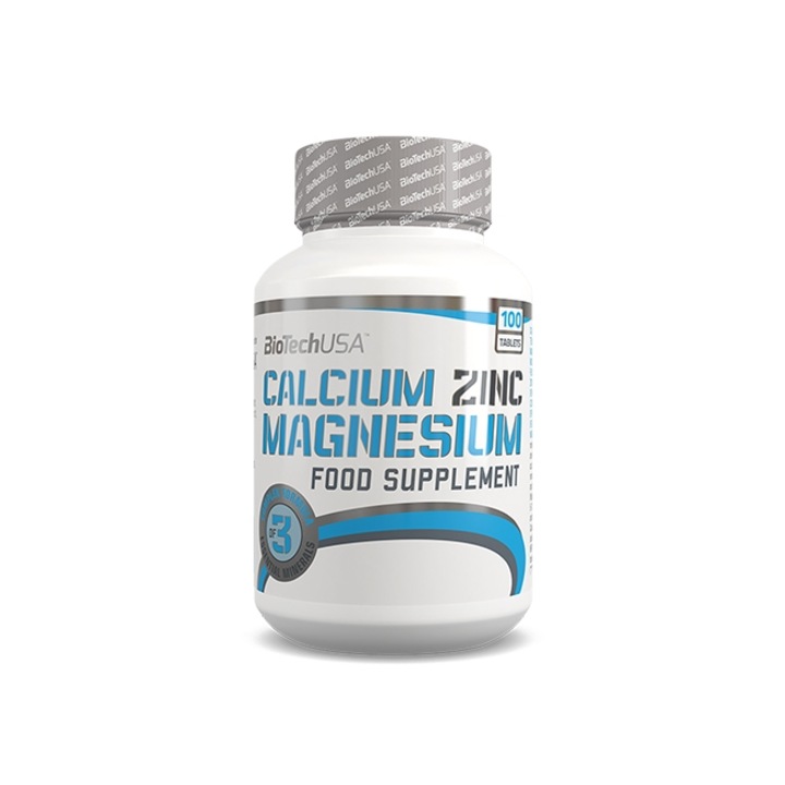 Calcium Zinc Magnesium BIOTECH USA 100 Tabs.