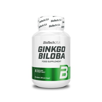 Supliment nutritiv BioTech USA, Ginkgo Biloba, 90 capsule Supliment nutritiv BioTech USA, Ginkgo Biloba, 90 capsule