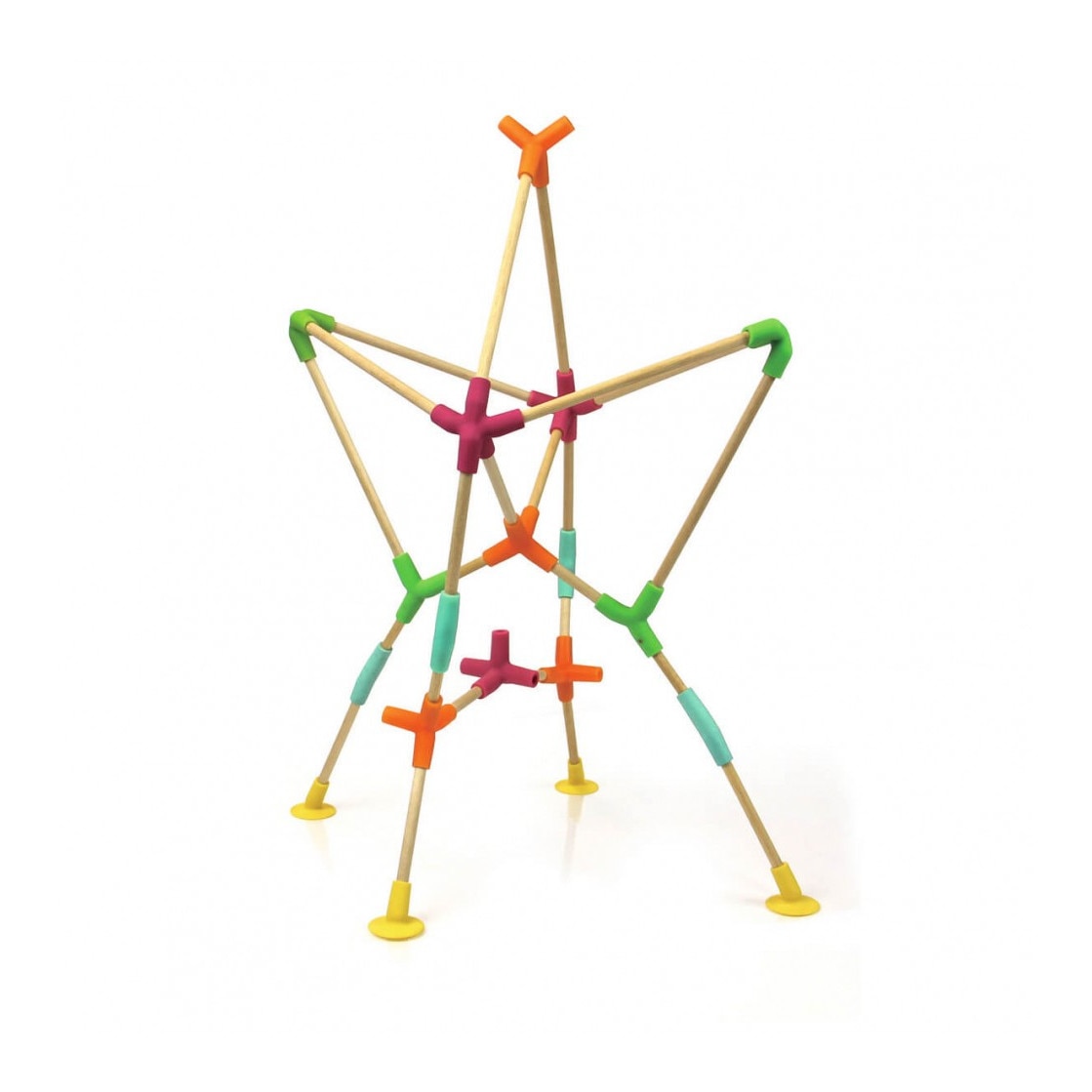 Joc de constructie Joinks, Fat Brain Toys, 76 de piese