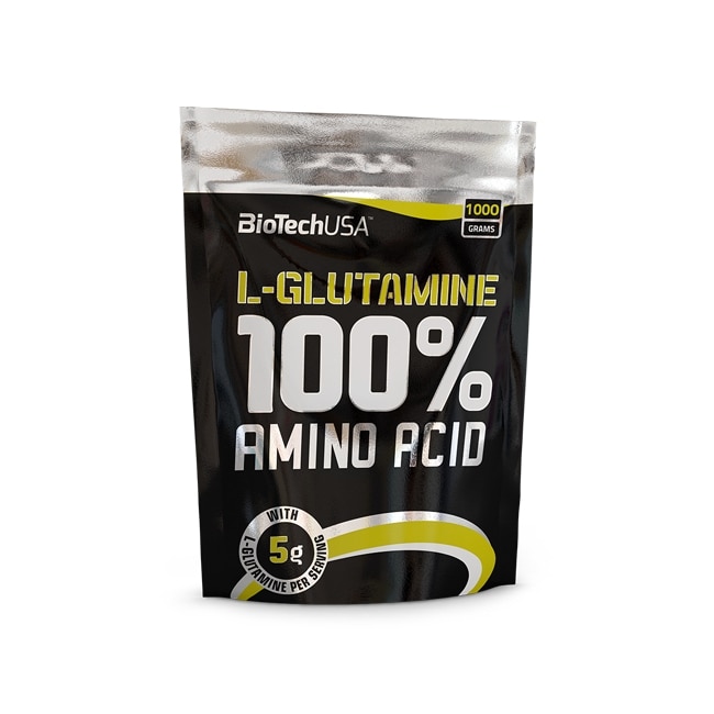 Glutamina pulbere BioTech USA, 100% L-Glutamine, 1 kg