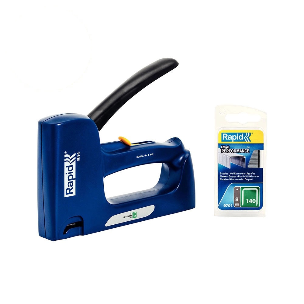 Capsator tacker Rapid R44E, capse 140/6-14 mm, include 980 capse 140/8