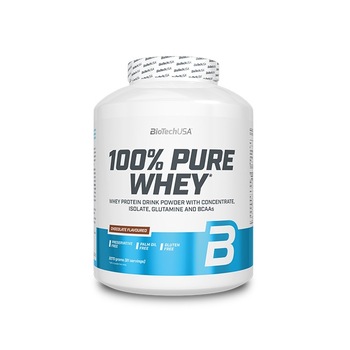 Pudra proteica din zer BioTech USA, 100% Pure Whey, Aroma de ciocolata, 2,270 kg Pudra proteica din zer BioTech USA, 100% Pure Whey, Aroma de ciocolata, 2,270 kg