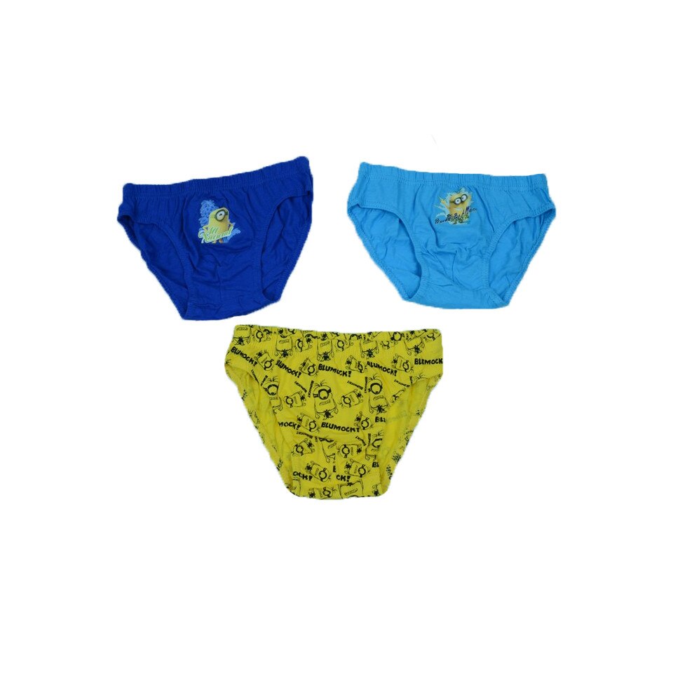Set 3 chiloti pentru baieti Sun City Minions PH3041, Multicolor, 128
