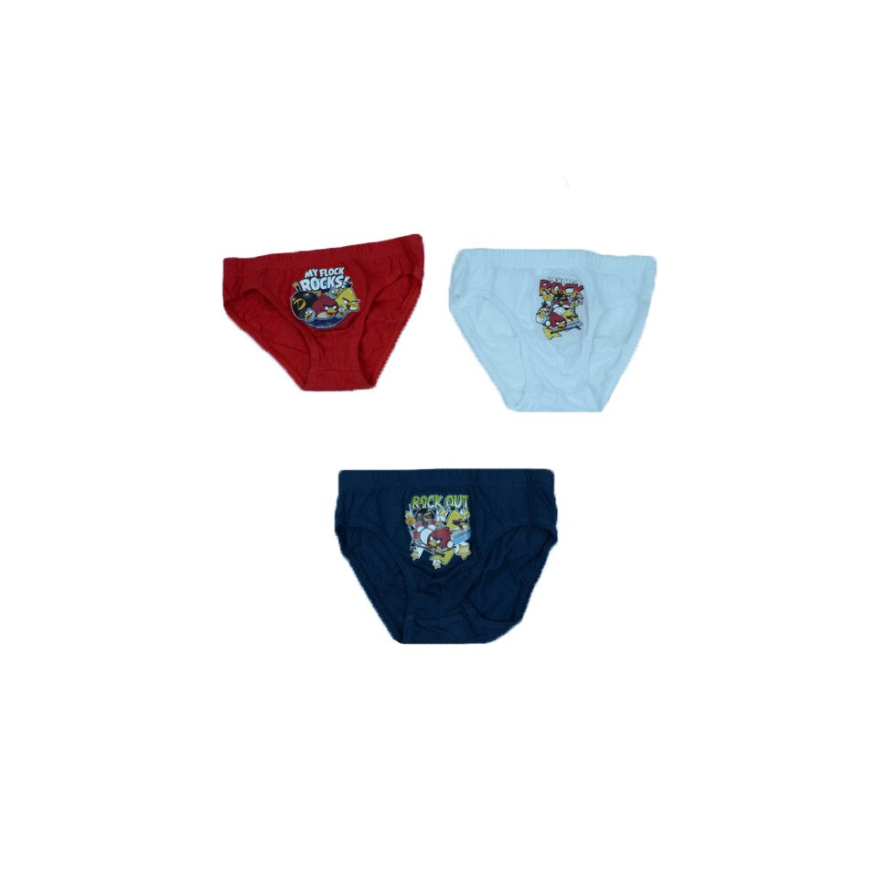 Set 3 chiloti, baieti, Sun City, Angry Birds, Multicolor