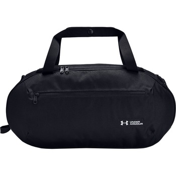 Geanta Duffle under Armour Roland SM pentru barbati, Black/White, OSFA Geanta Duffle under Armour Roland SM pentru barbati, Black/White, OSFA