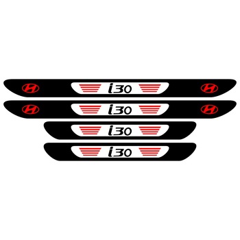 Set 4 stickere praguri Hyundai i30, multicolor, decorativ Set 4 stickere praguri Hyundai i30, multicolor, decorativ