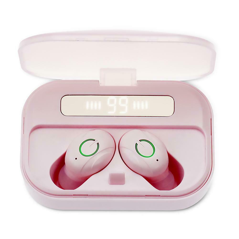 Casti bluetooth, T11 TWS, bluetooth 5.0, impermeabil, display LED, power bank, microfon incorporat, control volum, apeluri, ROZ