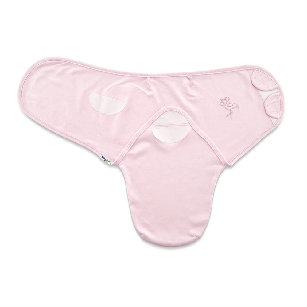 Sistem de infasare din bumbac 0-3 luni BabyJem Swaddle Pink