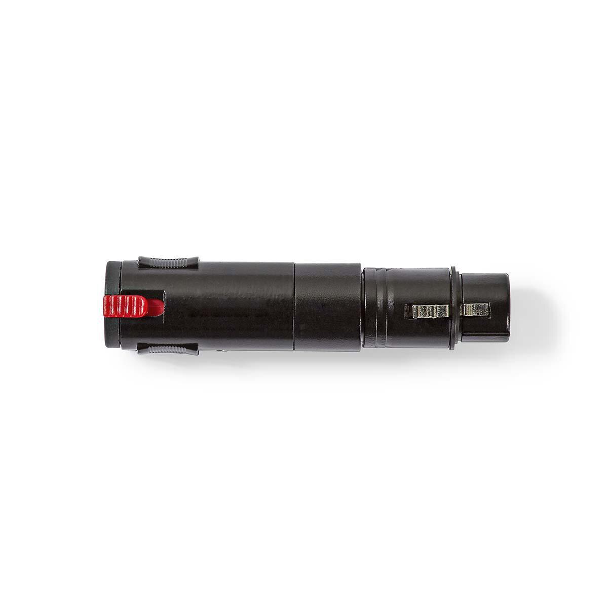 Adaptor Stereo XLR 3-pin mama - 6.35mm mama negru Nedis