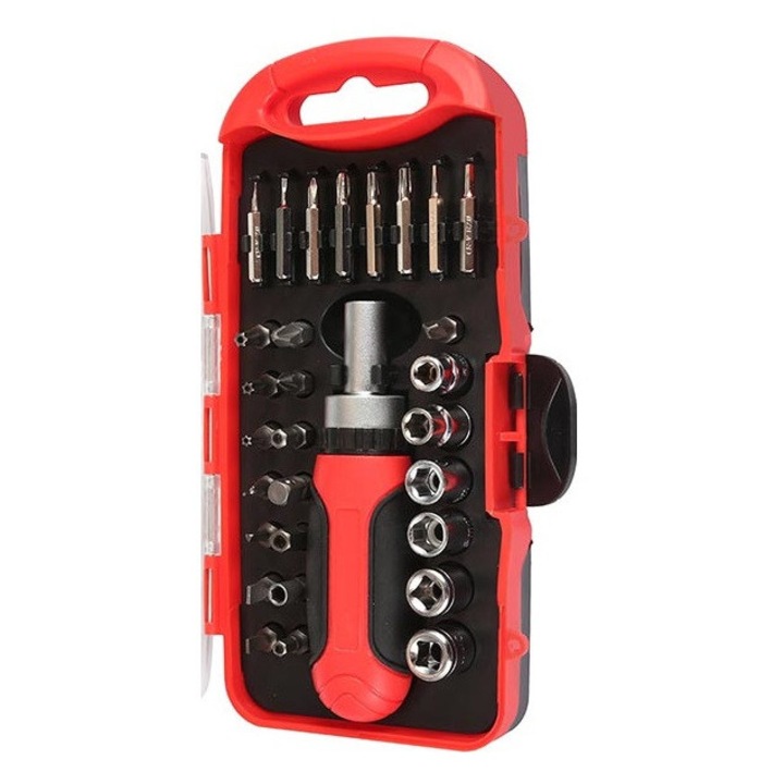 Set biti surubelnita si tubulare 30 buc, Lechg Tools LC -90030