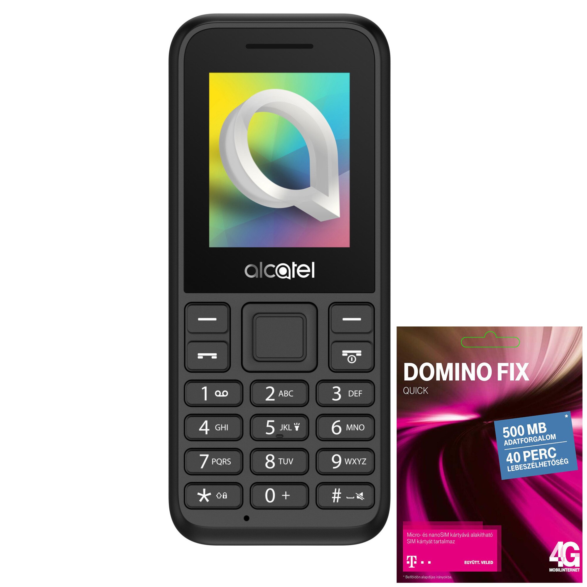 penalty Gentleman Maintenance Alcatel 1066 Feltöltőkártyás Mobiltelefon, FM rádió, fekete + Telekom Domino  Quick SIM kártya - eMAG.hu