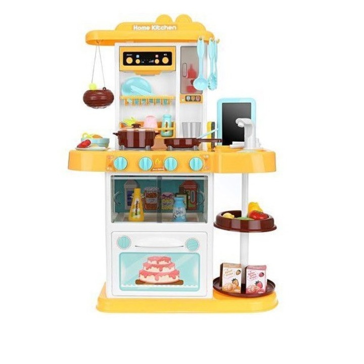 IDL HOME JUNIOR'S KITCHEN konyha, multifunkcionális, 72 cm magas, csapteleppel felszerelt, kültéri páraelszívó, 43 szimbolikus kiegészítő, hangok és fények, javítja a szociális és beilleszkedési készségeket