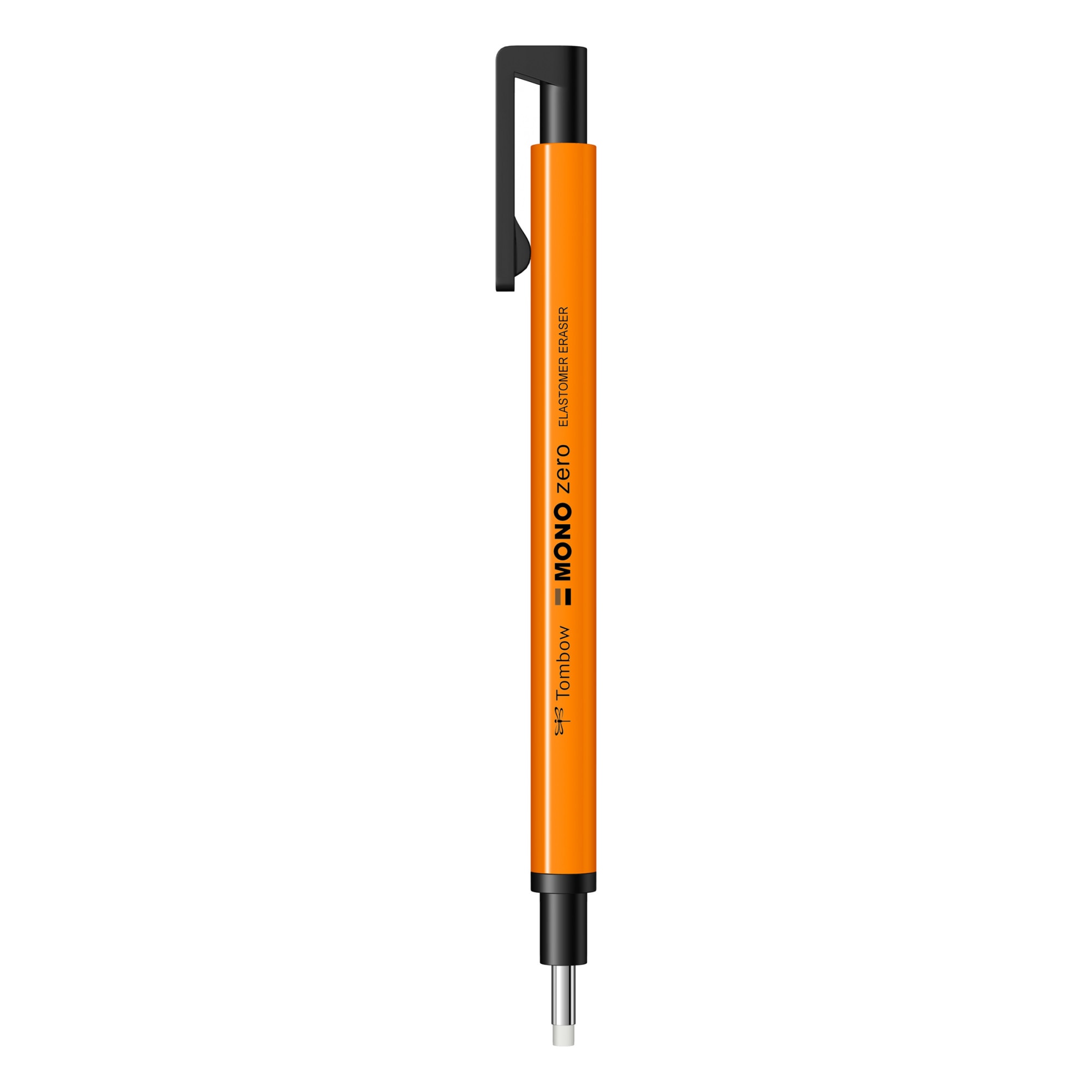 Radiera Retractabila Round Tip Tombow Mono Zero Neon Orange, portocaliu neon