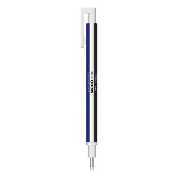 Radiera Retractabila Round Tip Tombow Mono Zero White / Blue / Black, multicolor Radiera Retractabila Round Tip Tombow Mono Zero White / Blue / Black, multicolor