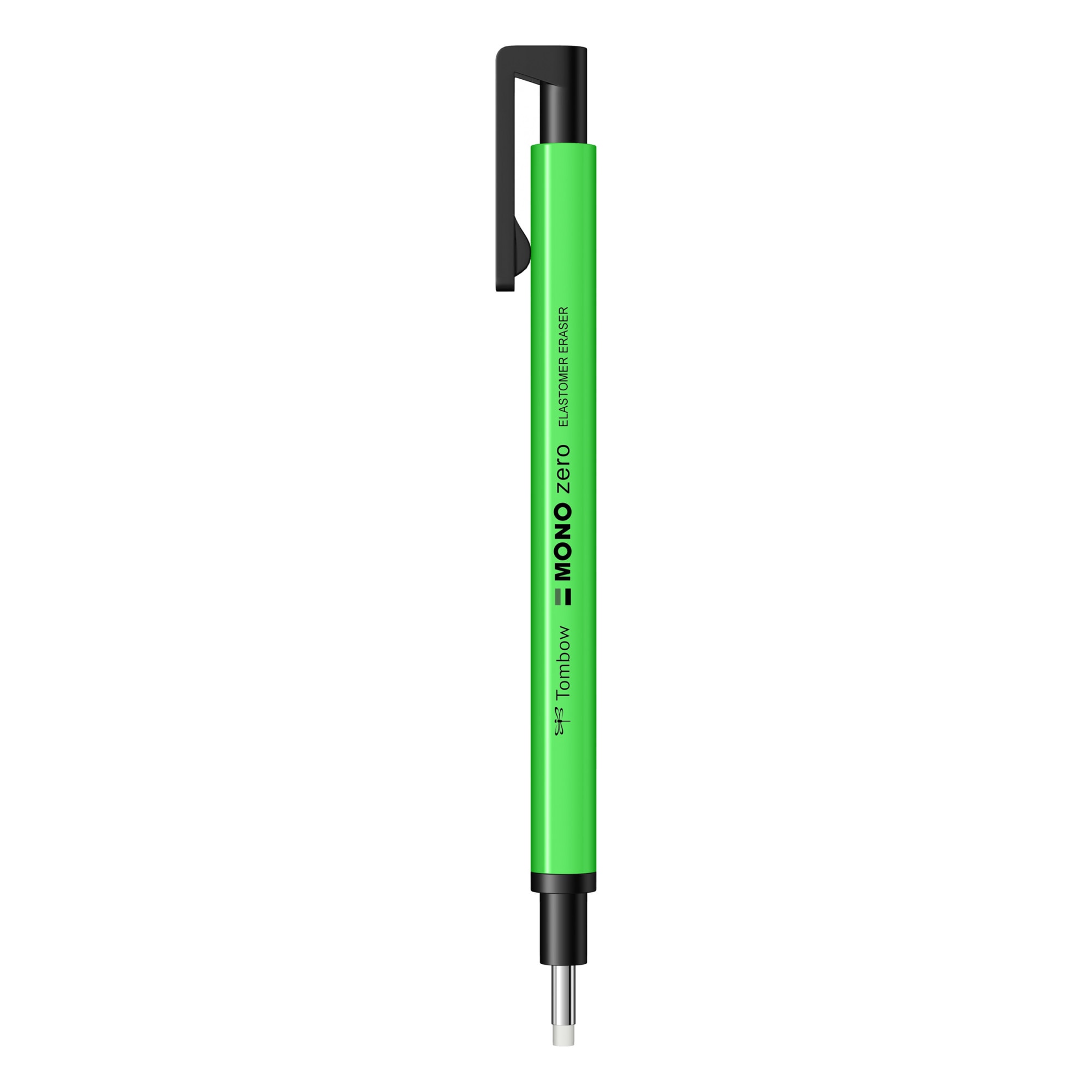 Radiera Retractabila Round Tip Tombow Mono Zero Neon Green, verde neon