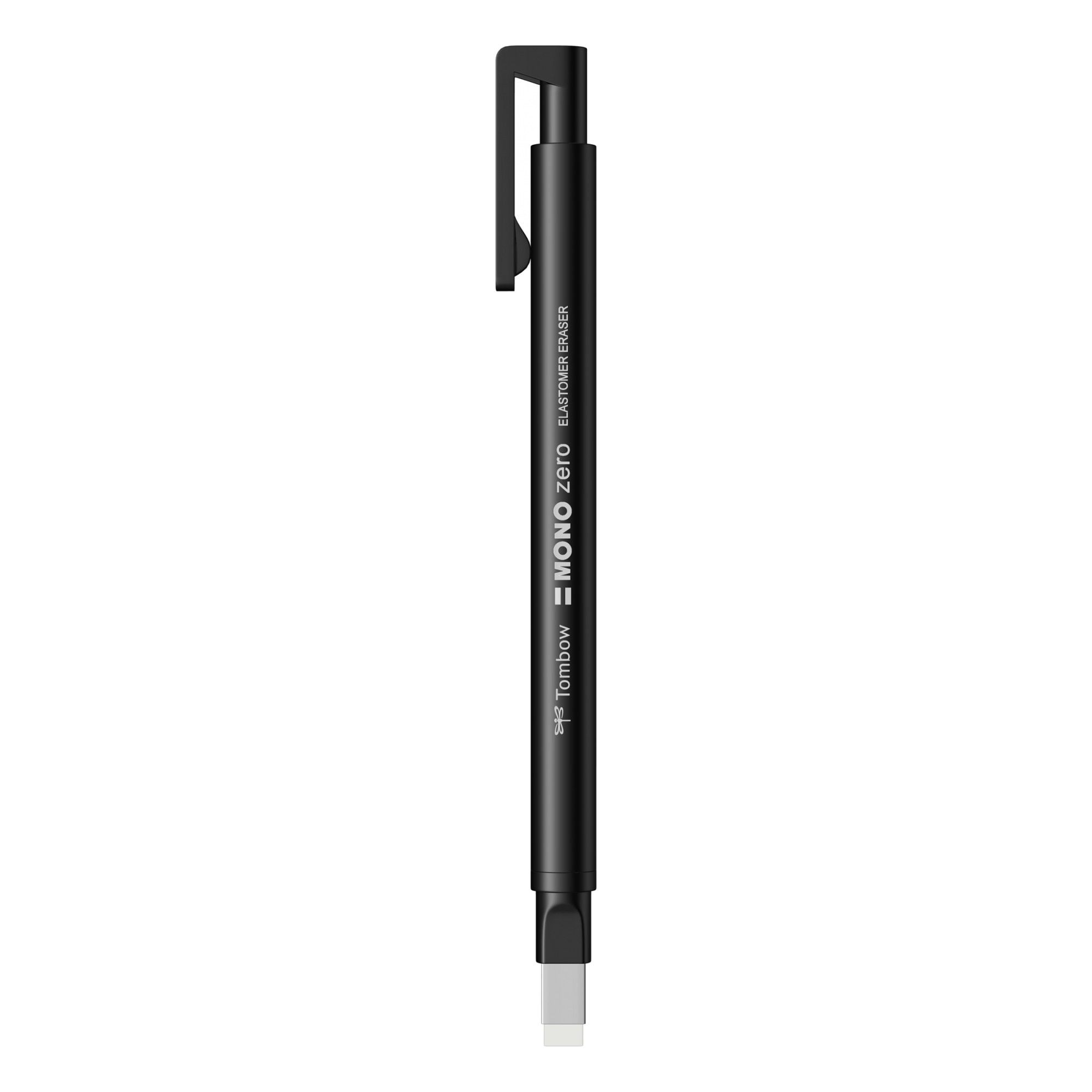 Radiera Retractabila Rectangle Tip Tombow Mono Zero Black, negru