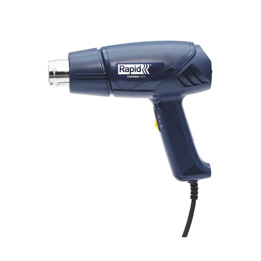 Pistol cu aer cald Rapid Thermal 1600, putere 1600 W, debit 280 l/min, reglare debit aer in 2 trepte, temperatura 60°C/550°C, protectie la supra incalzire