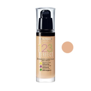 Fond de ten Bourjois 123 Perfect 56 Beige Rose SPF 10, 30 ml Fond de ten Bourjois 123 Perfect 56 Beige Rose SPF 10, 30 ml