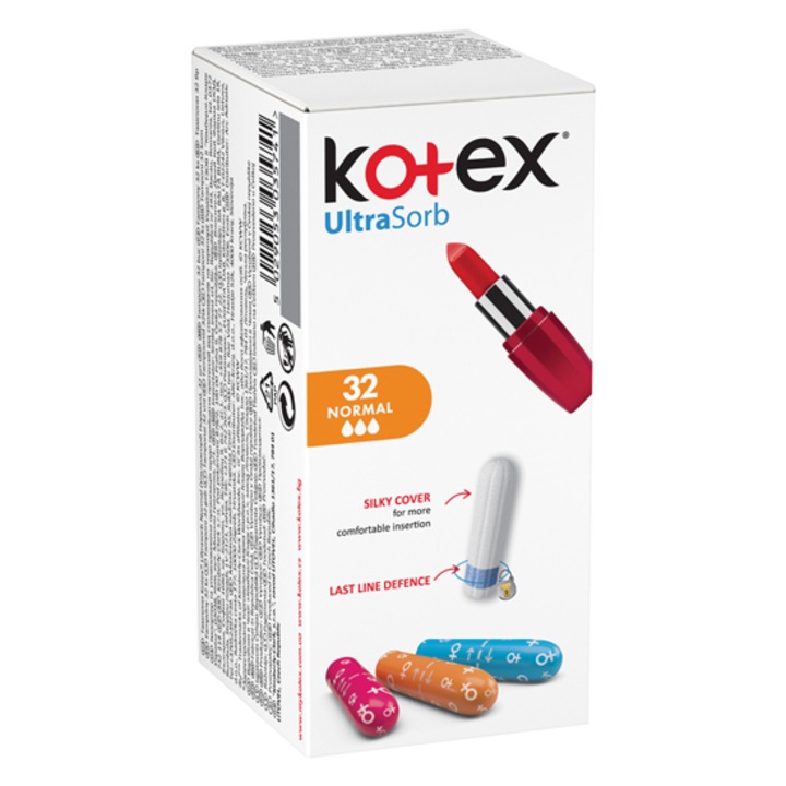 Тампони Kotex Normal UltraSorb, 32 броя