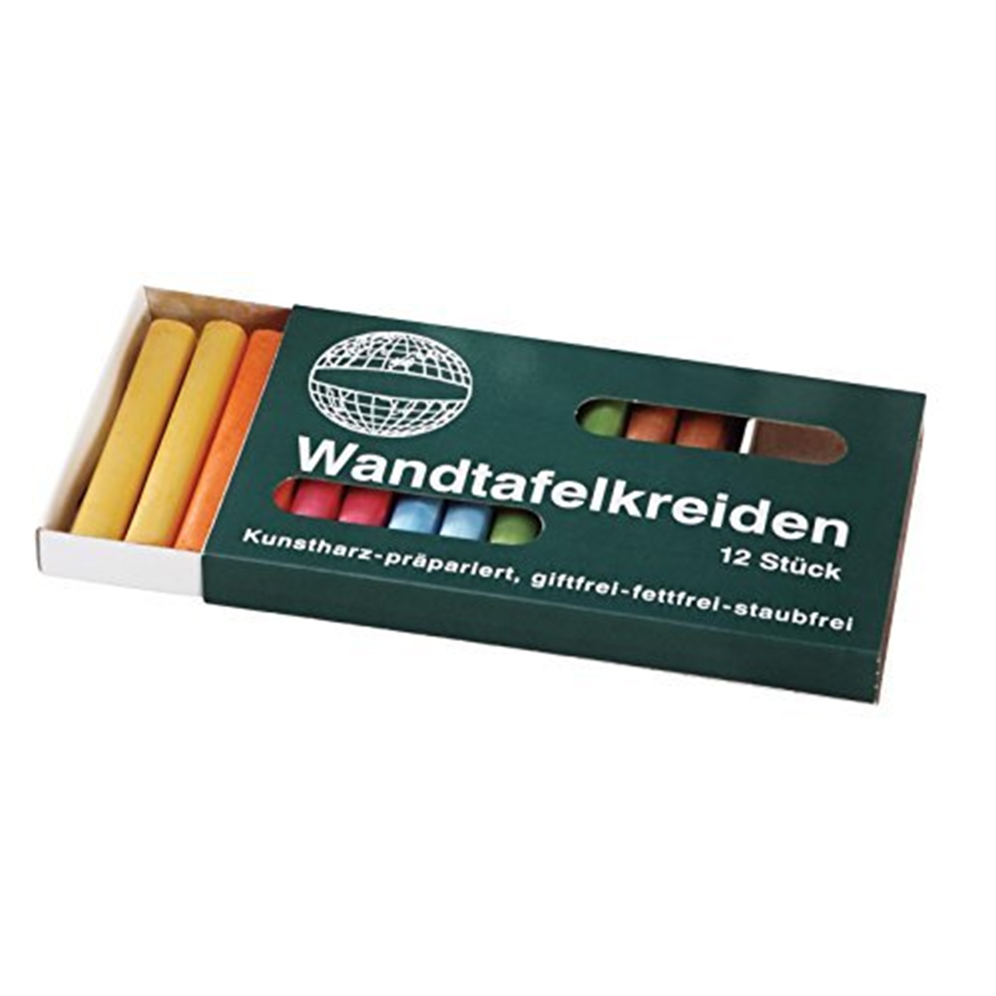 Creta Magnetoplan colorata, rotunda, 12 buc /cutie