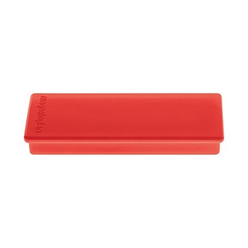 Magneti Magnetoplan rectangulari 54x19x8mm, rosu, 10 buc/set/ Magneti Magnetoplan rectangulari 54x19x8mm, rosu, 10 buc/set/