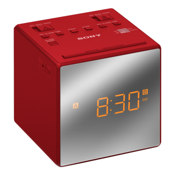 Radio cu ceas Sony ICFC1TR, Rosu Radio cu ceas Sony ICFC1TR, Rosu