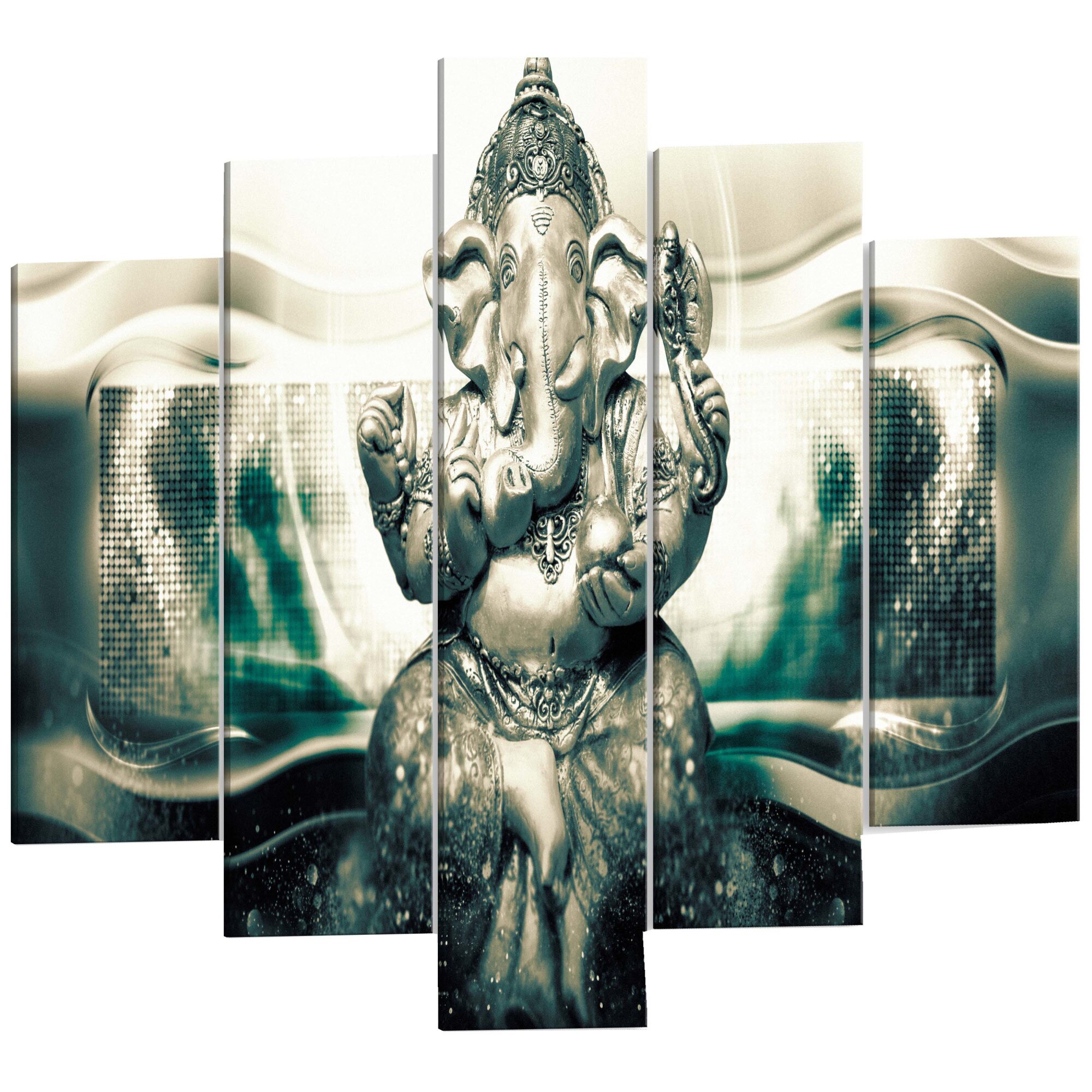 Tablou canvas 5 piese - Stilul Buddha 2 - 200 x 100 cm