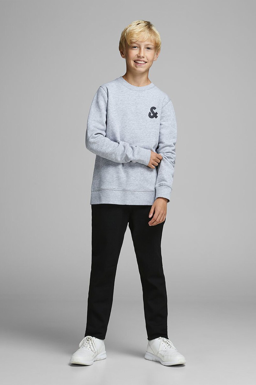 Jack&Jones, Blugi skinny Liam, Negru, 146 CM