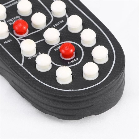 Papuci reflexoterapie,stimulenti ai sistemului nervos si sangvin cu arcuri pentru tenisuni musculare, Negru, Marime 41-43