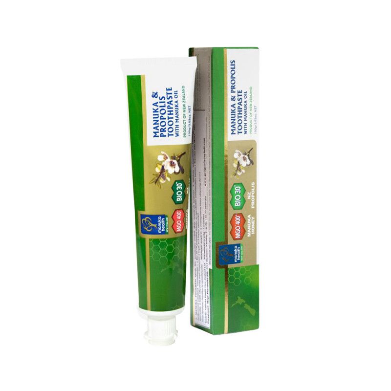 Pasta de Dinti cu Manuka MGO 400+ cu Propolis si Ulei de Masline Manuka Health - 100 g