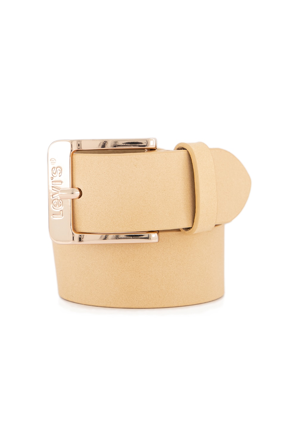 Levi's, Curea de piele, Bej, 80 CM Standard