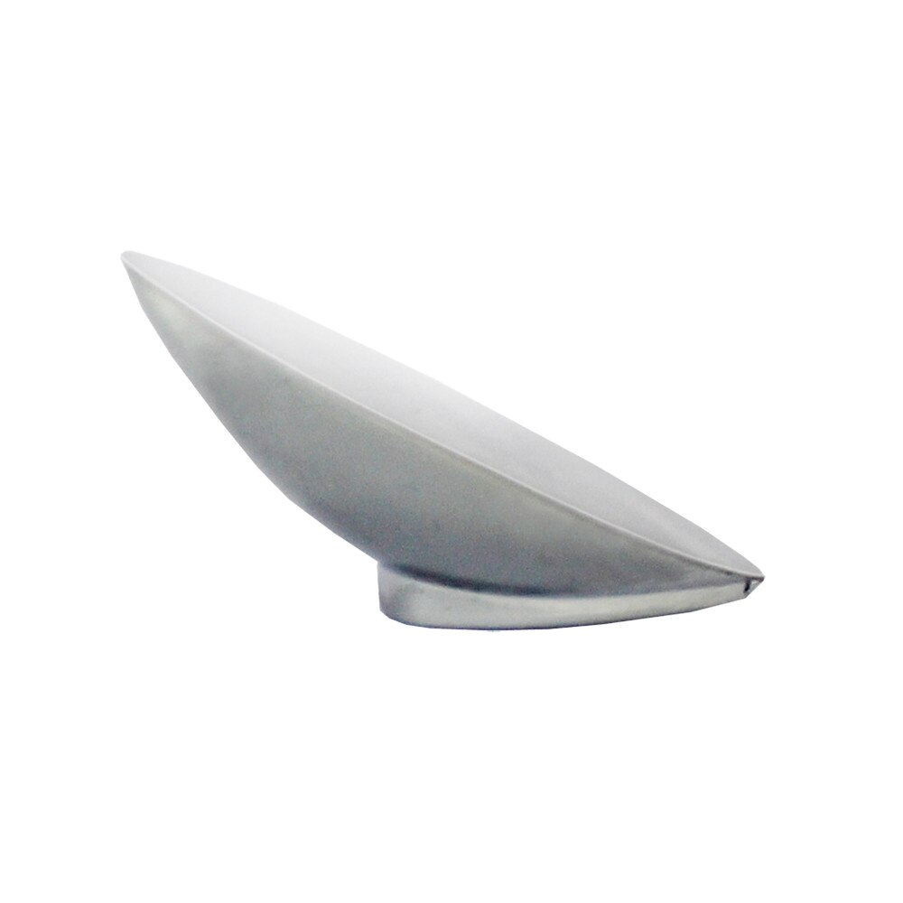 Set buton pentru mobilier, elipsa inclinata crom mat, 25 buc