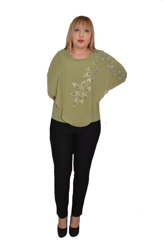 Bluza eleganta Dakota, D&J Exclussive, Kaki