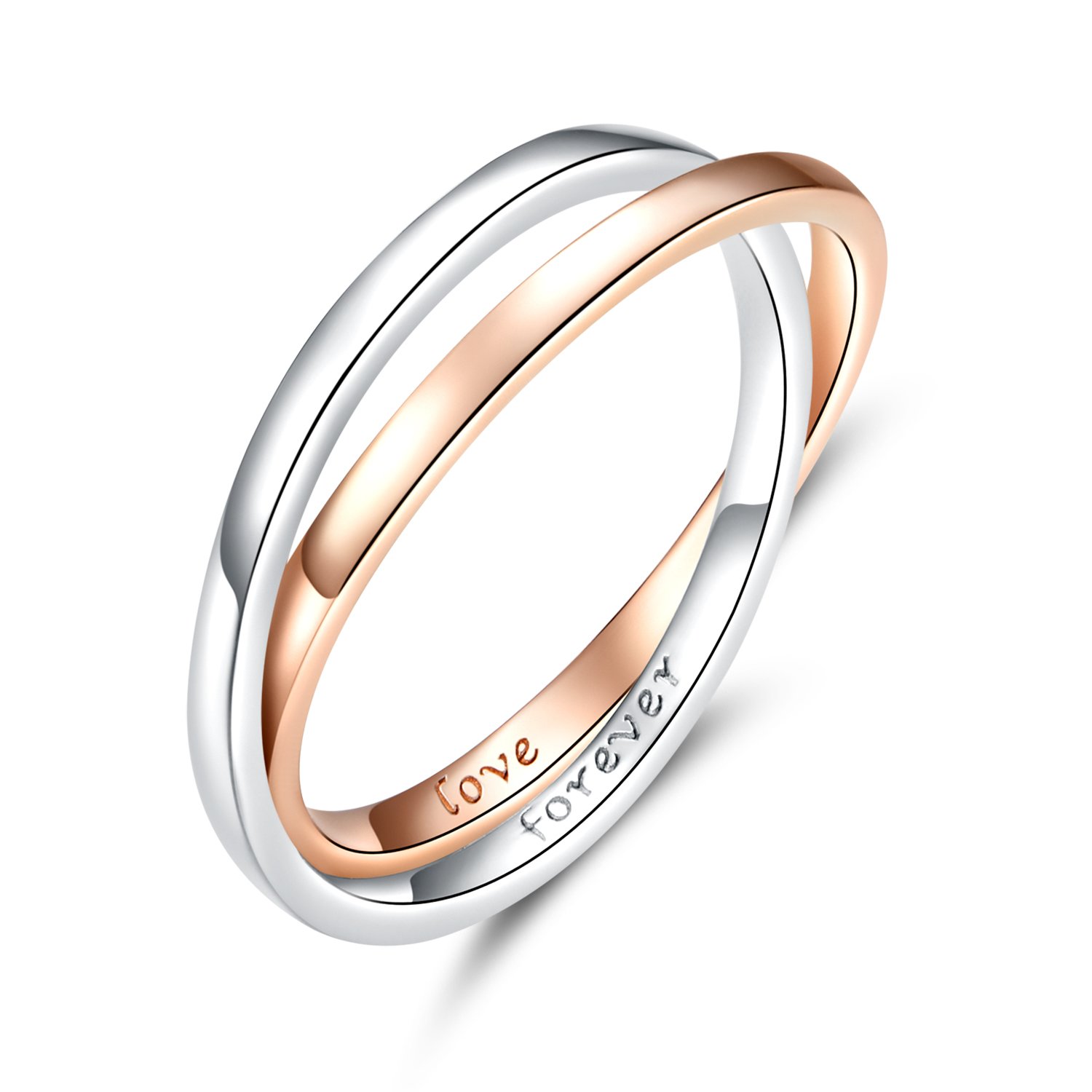 Inel din argint Love Forever Duet