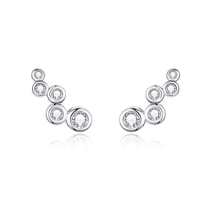 Cercei din argint Crystal Dots