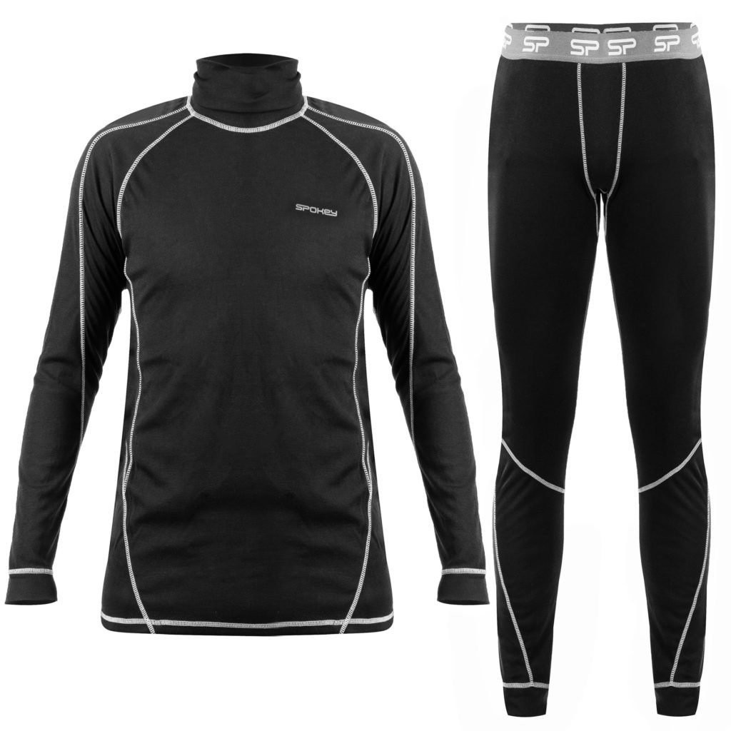 Set echipament termic cu uscare rapida, dama, Spokey, Naknek, negru-gri