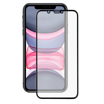Folie sticla mata, iPhone 11, AG, FullGlue, FullCover matte, tempered glass 9H, negru Folie sticla mata, iPhone 11, AG, FullGlue, FullCover matte, tempered glass 9H, negru