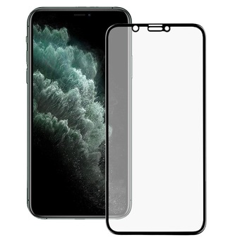 Folie sticla mata, iPhone 11 Pro Max, AG, FullGlue, FullCover matte, tempered glass 9H, negru Folie sticla mata, iPhone 11 Pro Max, AG, FullGlue, FullCover matte, tempered glass 9H, negru