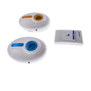 Sonerie Luckarm 7620 fara fir, cu un buton si 2 sonerii cu led, 30 melodii, albastru cu portocaliu Sonerie Luckarm 7620 fara fir, cu un buton si 2 sonerii cu led, 30 melodii, albastru cu portocaliu