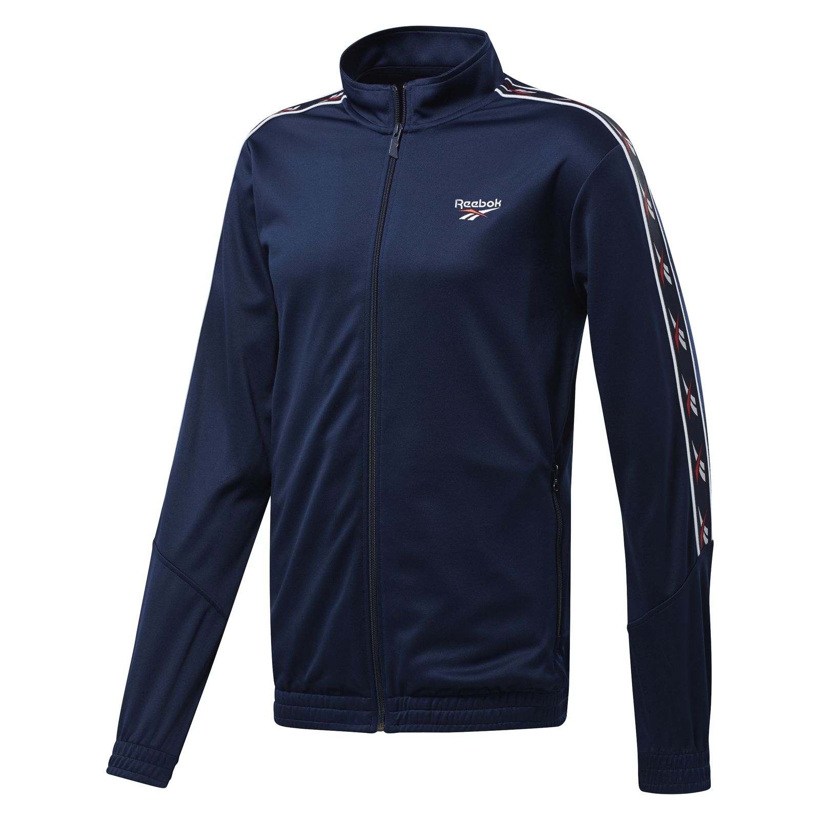 Bluza trening Reebok CL F VECTOR TAPE TRACKTOP FK2701 Barbati, Bleumarin inchis