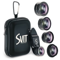 set 5 in 1 lentile profesionale pentru telefoane si tablete - 2x zoom telephoto 198 fisheye 063x wide angle 15x macro filtru cpl si clip universal samsung iphone smartphone - fermoar negru imagen 7_0_
0